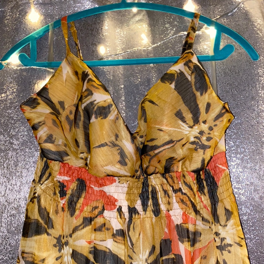 Floral print maxi dress